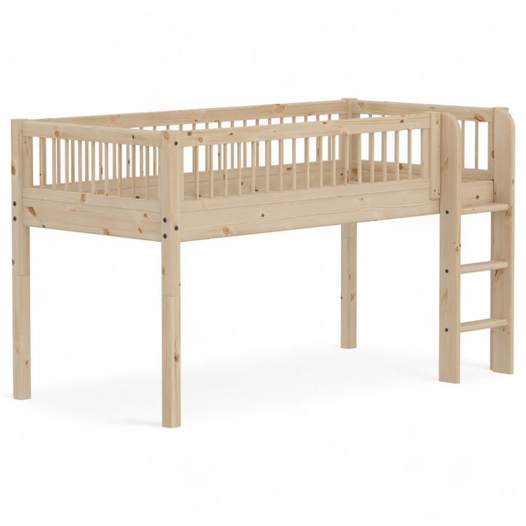 Midsleeper with w. Bars and Str. ladder Untr. 200x90