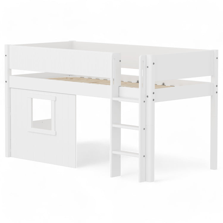 Mid sleeper WHITE grooves Str. ladder & Tree hut Wht window