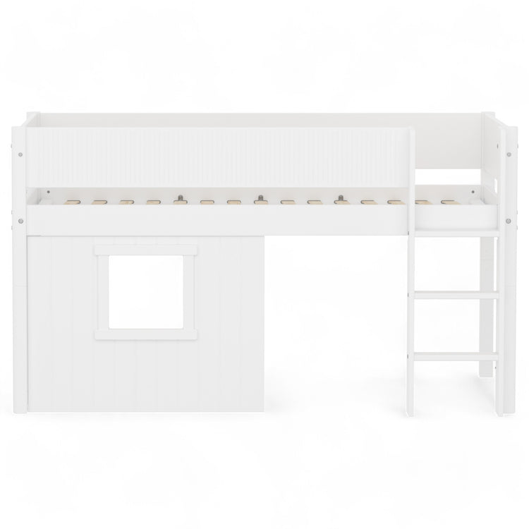 Mid sleeper WHITE grooves Str. ladder & Tree hut Wht window