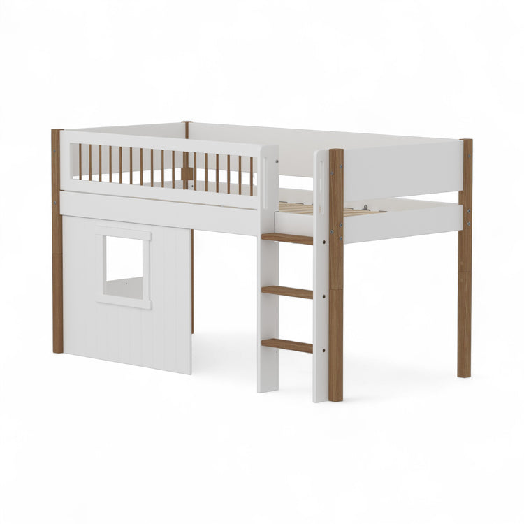 Mid sleeper NOR Crossbars Str. ladder & Tree hut Wht window
