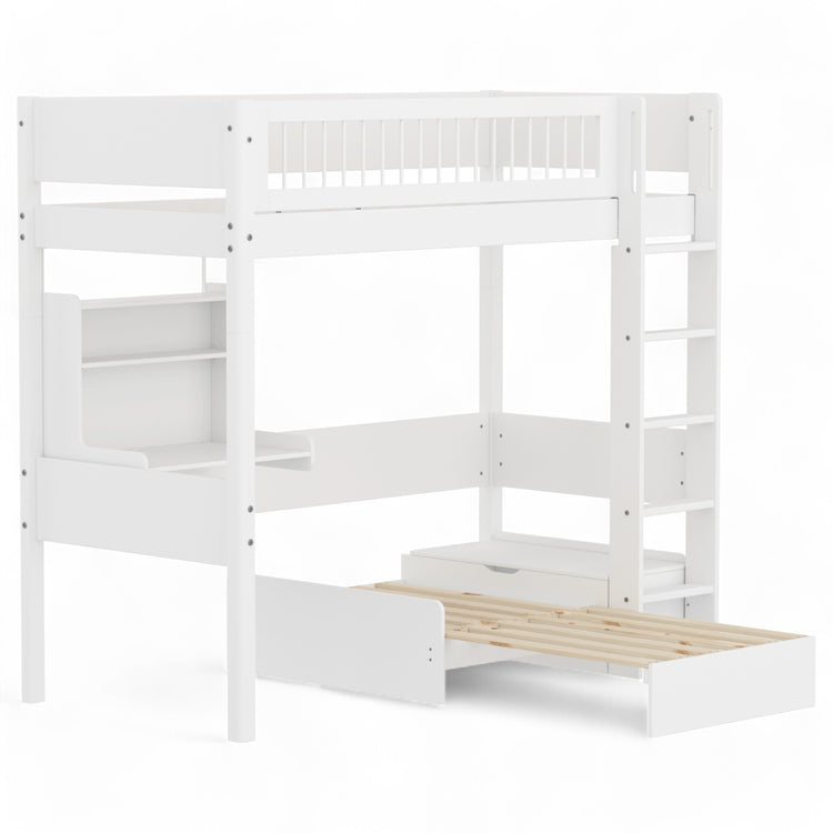 Highslp. Str. Ladder F.Wht Crossbars Casa+Desk Rail F.Wht.