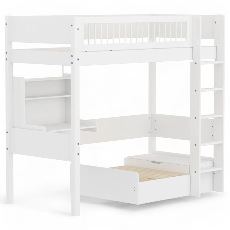 Highslp. Str. Ladder F.Wht Crossbars Casa+Desk Rail F.Wht.