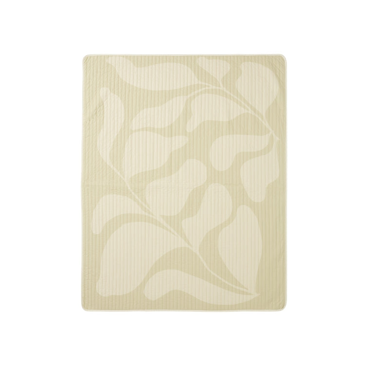 LANDSCAPE. Single bed quilt 142x235 Light Green Leaves