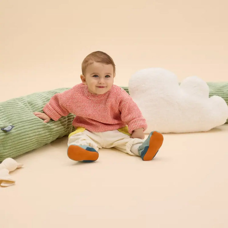 AFFENZAHN. Crawling shoe Leather Crawly Bunny