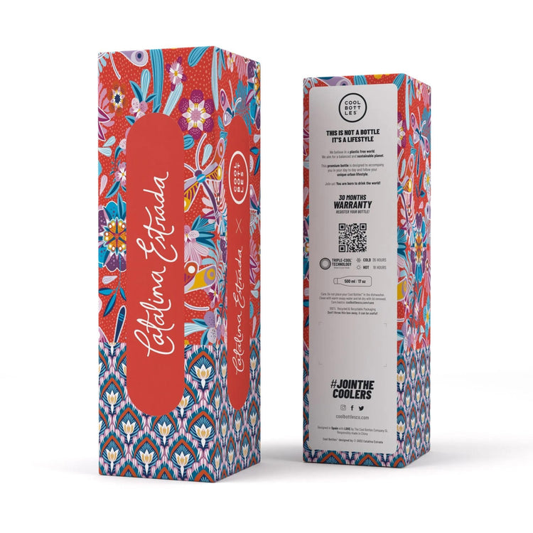 COOL BOTTLES. Ανοξείδωτο μπουκάλι-θερμός Λιβελούλες 500ml