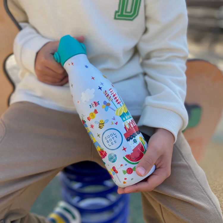 COOL BOTTLES. Ανοξείδωτο παιδικό μπουκάλι Ζαχαρωτά 350ml