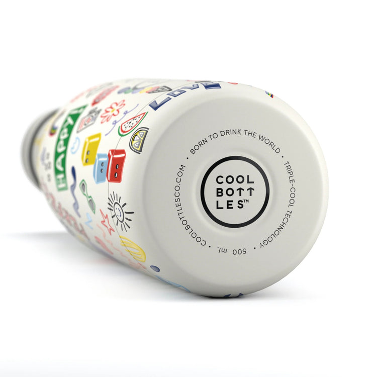 COOL BOTTLES. Stainless steel bottle Eddie Baehr - Good Vibes 500ml