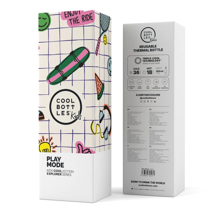 COOL BOTTLES. Kids water bottle Play Mode 500ml