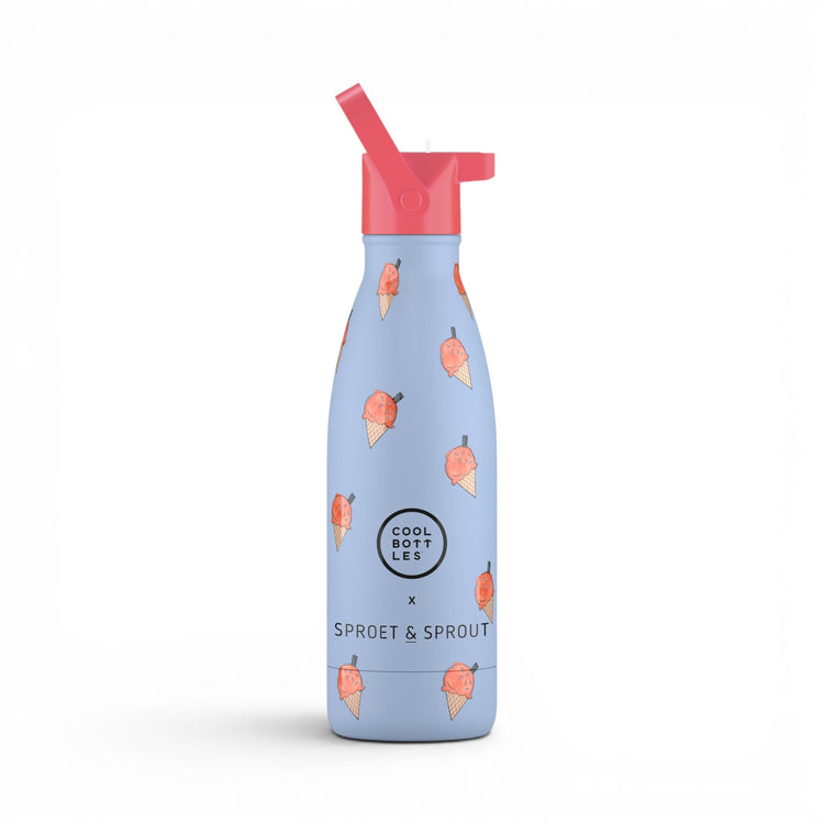 COOL BOTTLES. Kids water bottle Blue Scoop 350ml