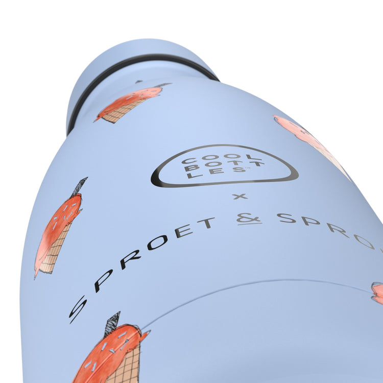 COOL BOTTLES. Kids water bottle Blue Scoop 350ml