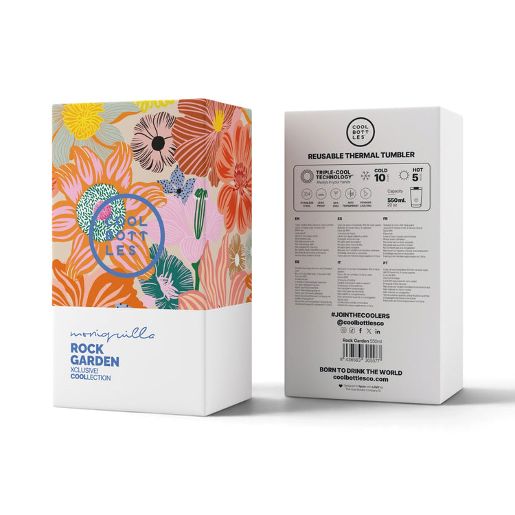 COOL BOTTLES. Ανοξείδωτο ποτήρι-θερμός Rock Garden 550ml