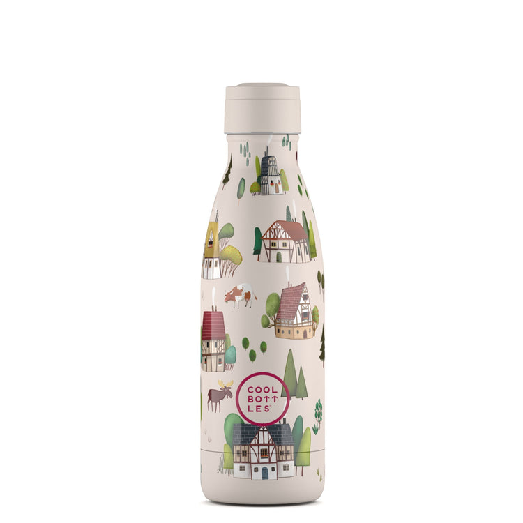 COOL BOTTLES. Ανοξείδωτο παιδικό μπουκάλι Χωριό Tudor 350ml