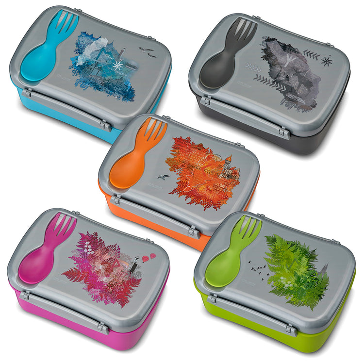 CARL OSCAR. Wisdom N'ice Box Lunch box with cooling pack Fire - Orange