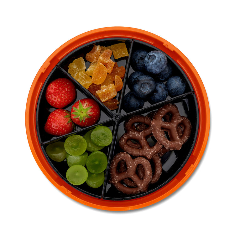 CARL OSCAR. SnackDISC™ Lunch box O15cm Moose - Orange