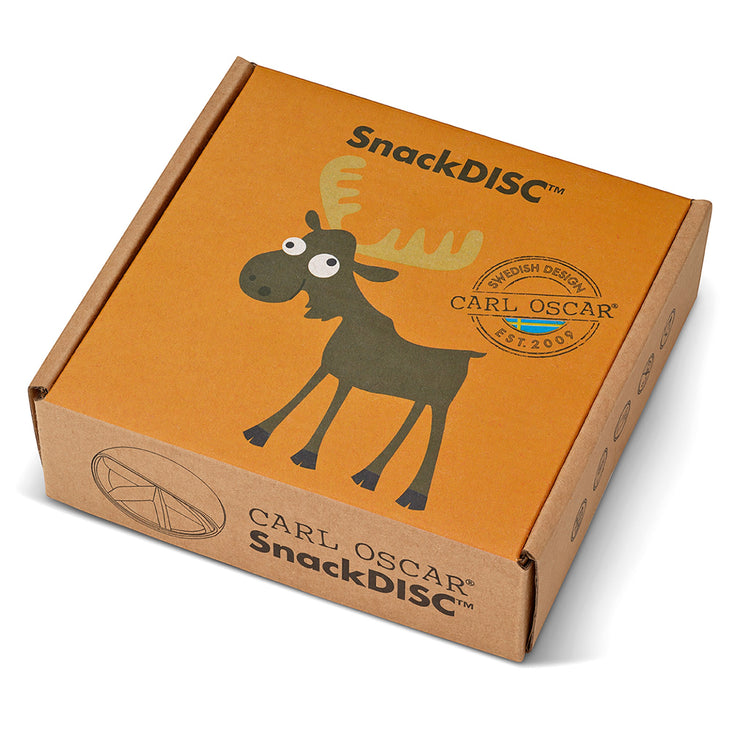 CARL OSCAR. SnackDISC™ Lunch box O15cm Moose - Orange