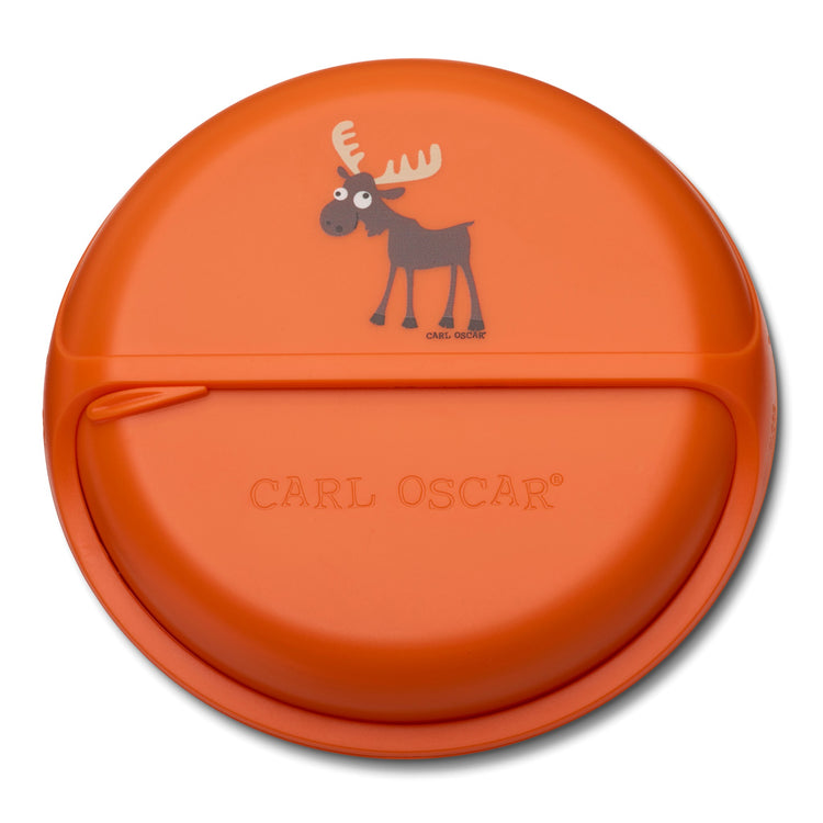 CARL OSCAR. BentoDISC™ Lunch box O18cm Moose - Orange