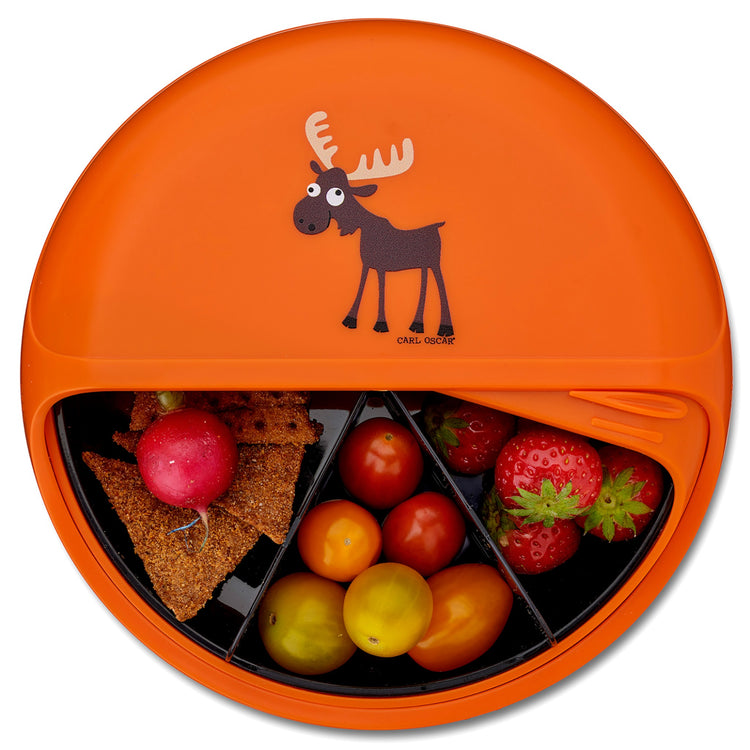 CARL OSCAR. BentoDISC™ Lunch box O18cm Moose - Orange