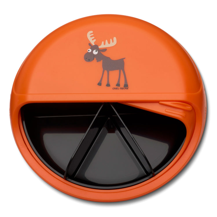 CARL OSCAR. BentoDISC™ Lunch box O18cm Moose - Orange