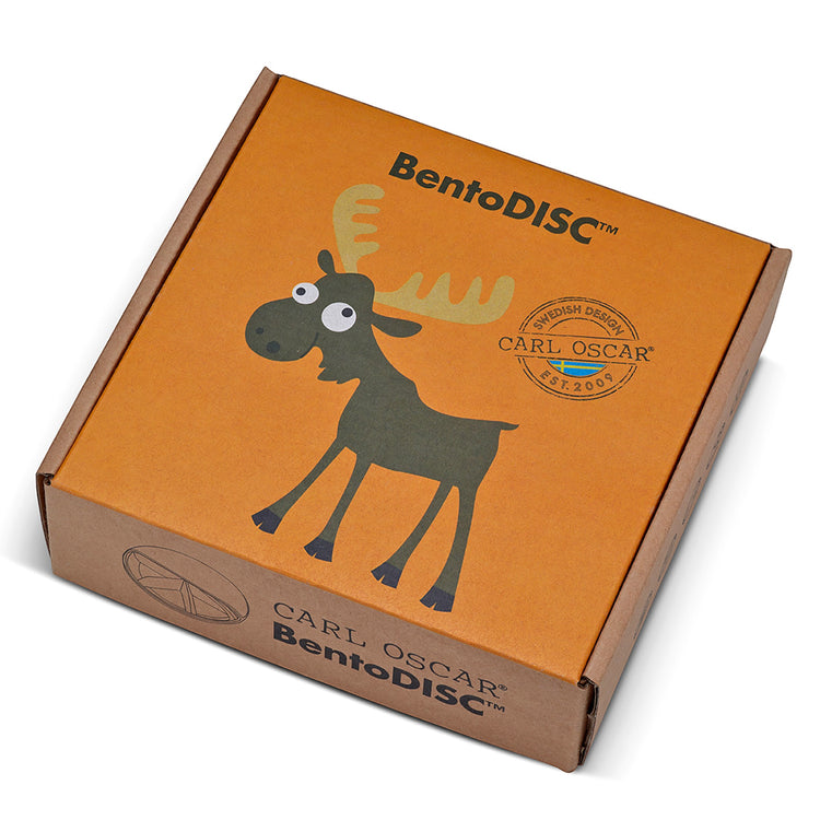 CARL OSCAR. BentoDISC™ Lunch box O18cm Moose - Orange
