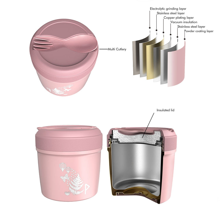 CARL OSCAR. Spirit TEMP LunchJar™ with cutlery 500ml Passion - Pink