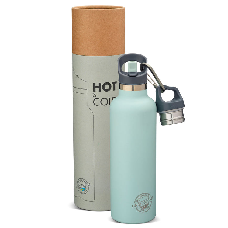 CARL OSCAR. Ανοξείδωτο μπουκάλι-θερμός 700ml TEMPflask Πράσινο