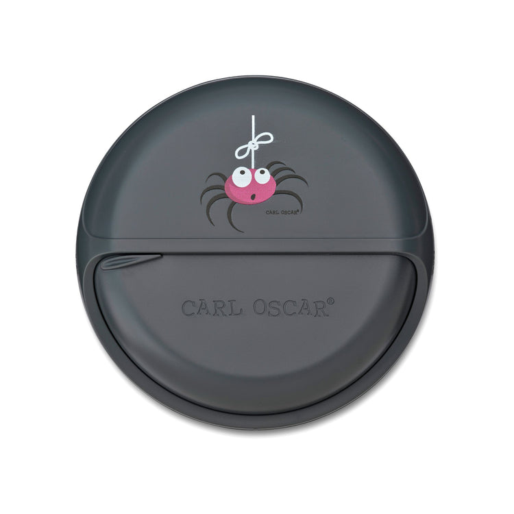 CARL OSCAR. MiniDISC™ Lunch box O12cm Spider - Grey
