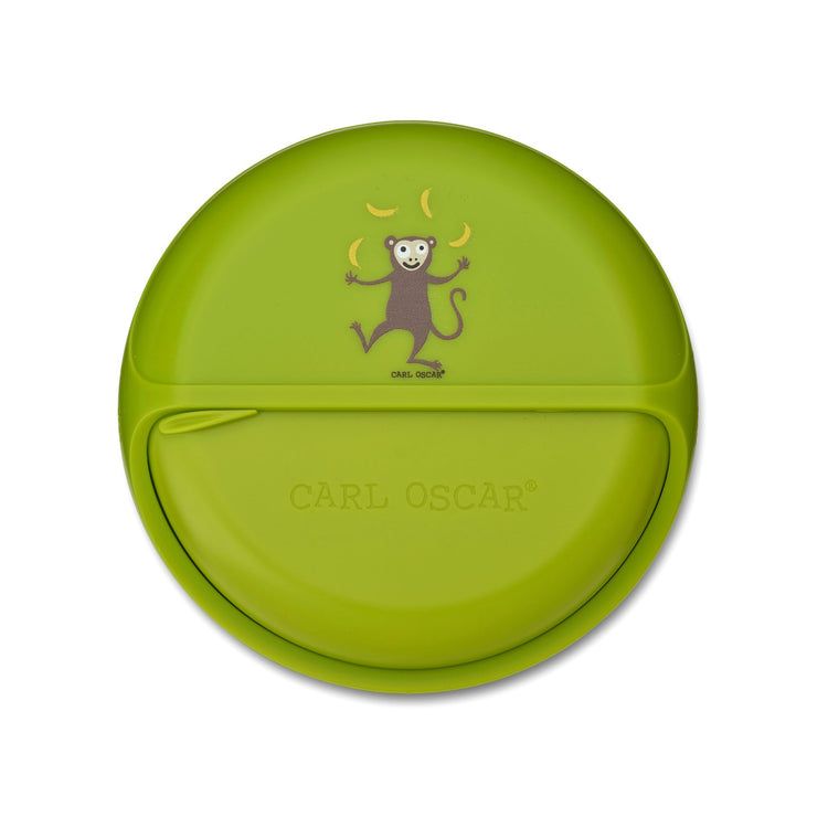 CARL OSCAR. MiniDISC™ Lunch box O12cm Monkey - Lime
