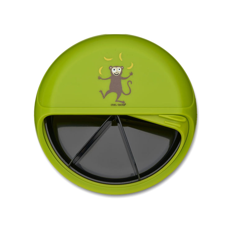 CARL OSCAR. MiniDISC™ Lunch box O12cm Monkey - Lime