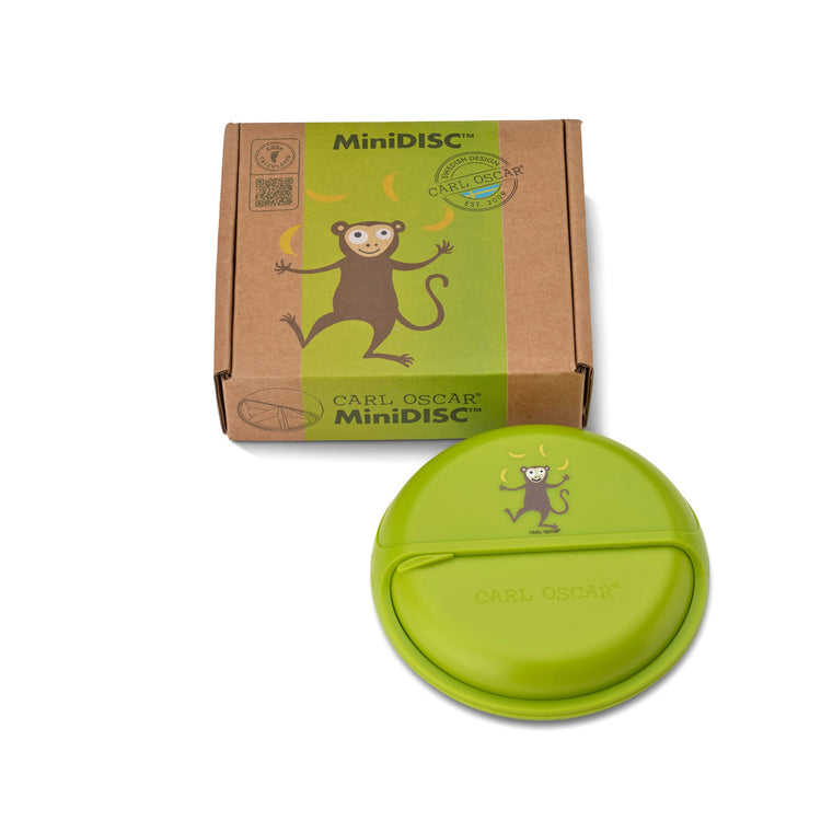 CARL OSCAR. MiniDISC™ Lunch box O12cm Monkey - Lime