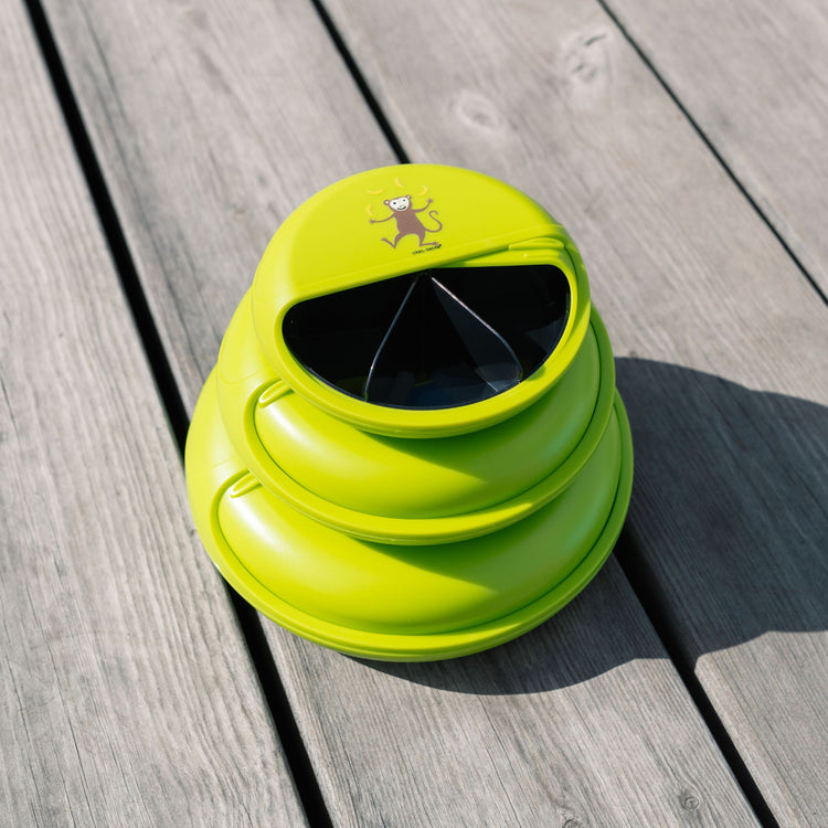 CARL OSCAR. MiniDISC™ Lunch box O12cm Monkey - Lime