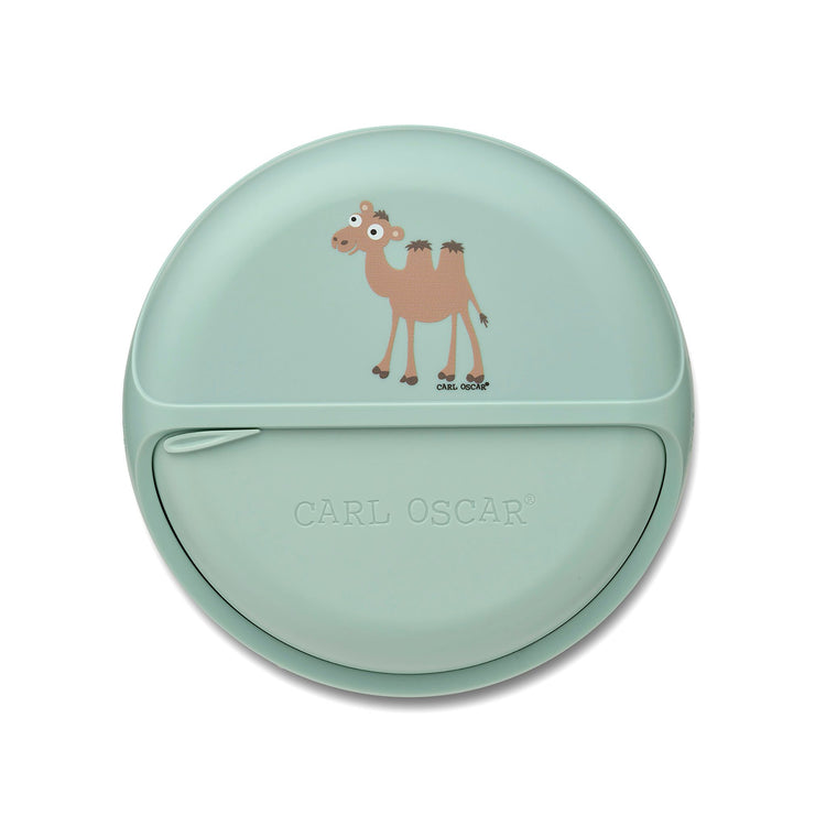 CARL OSCAR. MiniDISC™ Lunch box O12cm Camel - Green