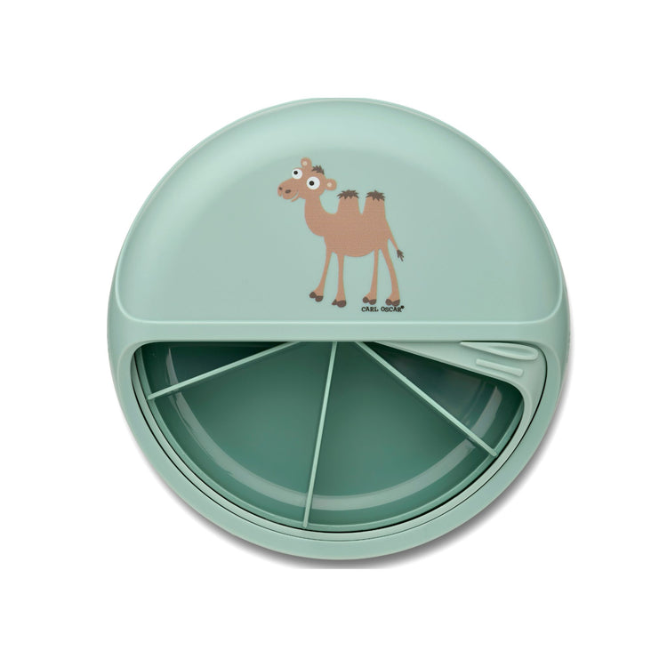 CARL OSCAR. MiniDISC™ Lunch box O12cm Camel - Green