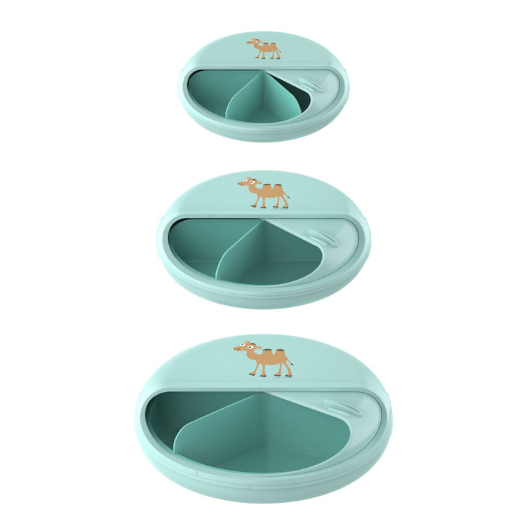 CARL OSCAR. MiniDISC™ Lunch box O12cm Camel - Green