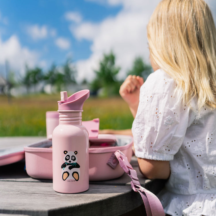 CARL OSCAR. Pack n' Snack™ Lunchbag Panda - Pink