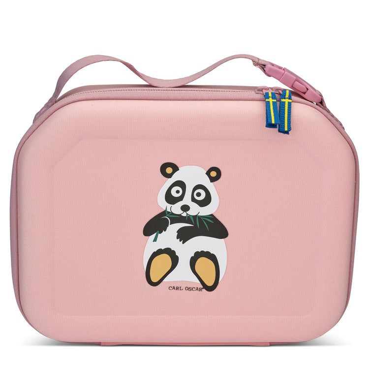 CARL OSCAR. Pack n' Snack™ Lunchbag Panda - Pink