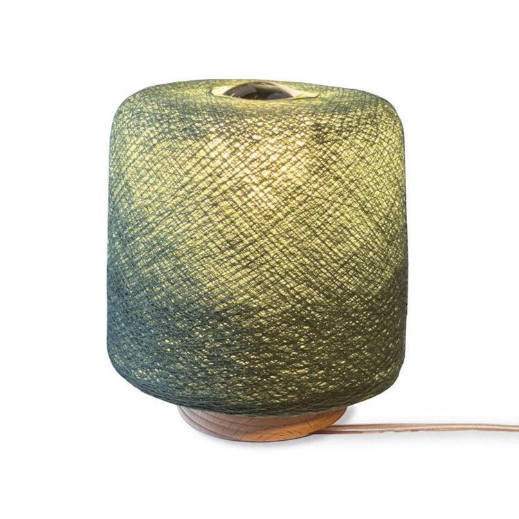 LA CASE DE COUSIN PAUL. Green-grey Madison table lamp