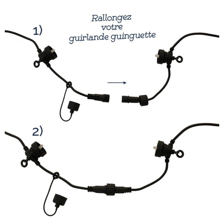 LA CASE DE COUSIN PAUL. Bahia new Guinguette string light - 5m