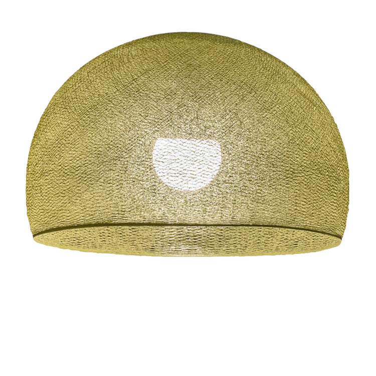 LA CASE DE COUSIN PAUL. Dome lampshade simple Olive Green 38 cupola