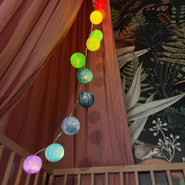 LA CASE DE COUSIN PAUL. Γιρλάντα με 16 φωτάκια Rainbow (χωρίς μετασχηματιστή)