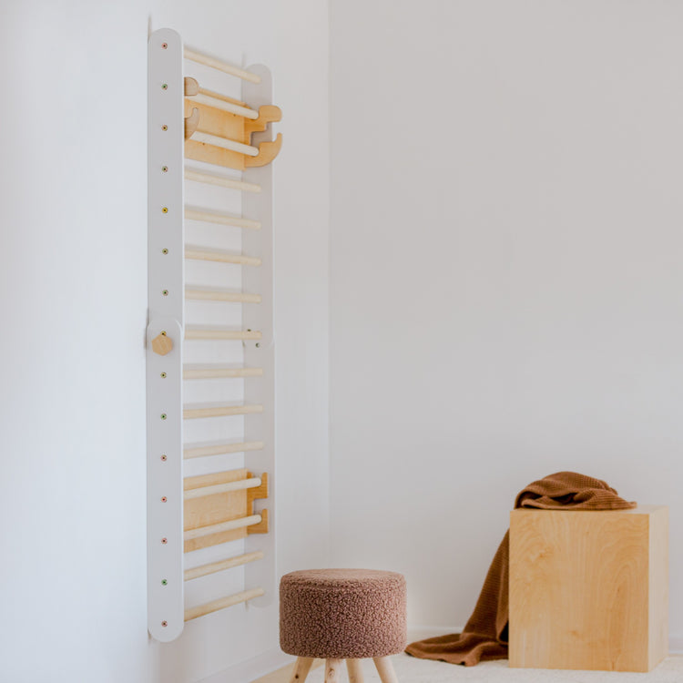 Duck Woodworks. Σετ αναρρίχησης τοίχου - τρίγωνο αναρρίχησης - λευκό