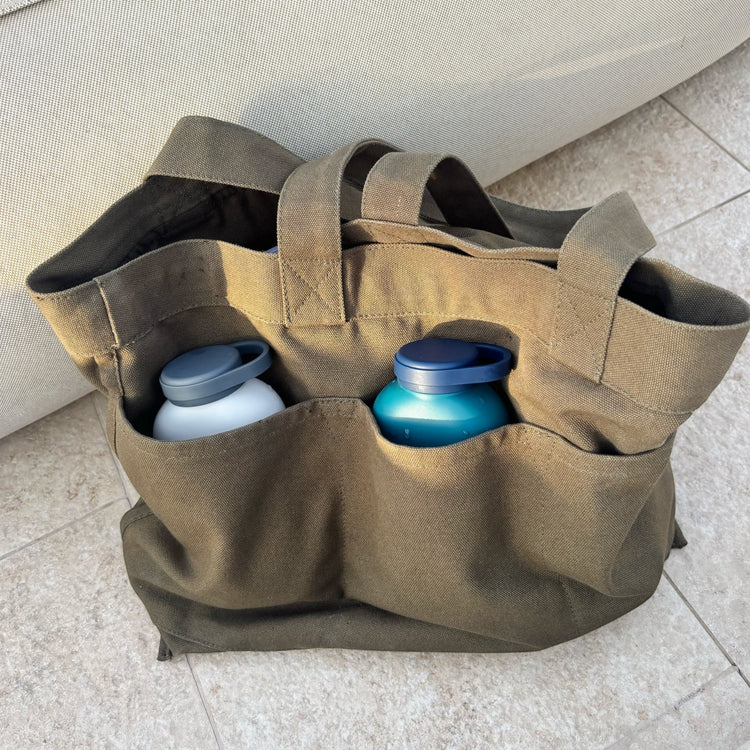 EKOBO. Slim Tritan Water Bottle 350ml - Blue Abyss / Midnight Blue