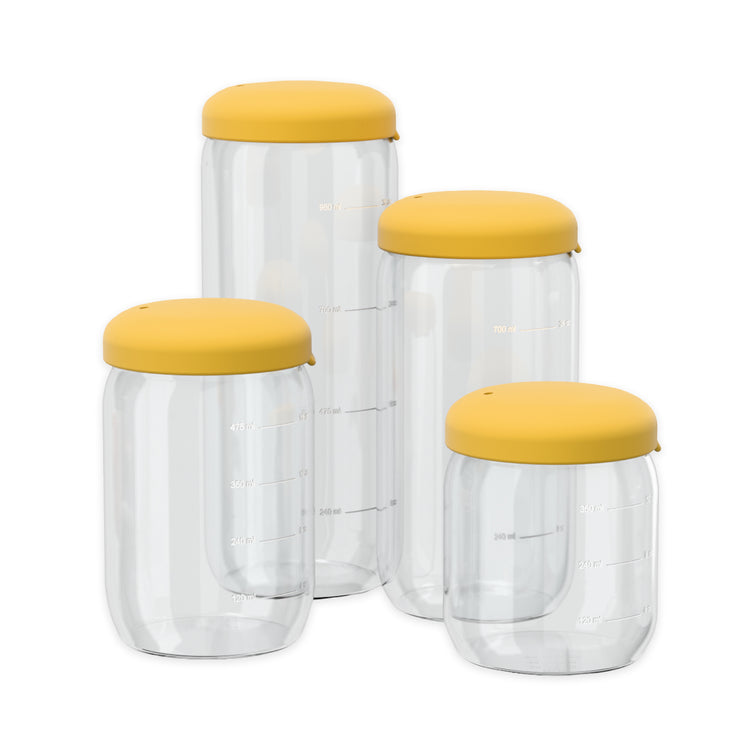 EKOBO. Γυάλινο δοχείο αποθήκευσης 500ml - Mimosa
