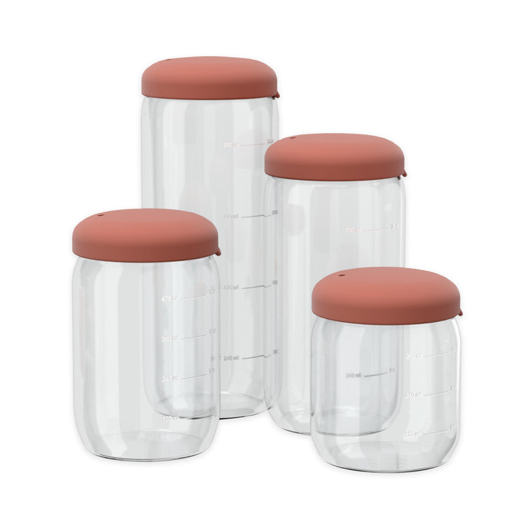 EKOBO. Γυάλινο δοχείο αποθήκευσης 500ml - Terracotta