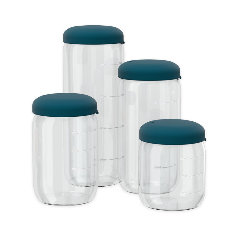 EKOBO. Γυάλινο δοχείο αποθήκευσης 1000ml - Blue Abyss