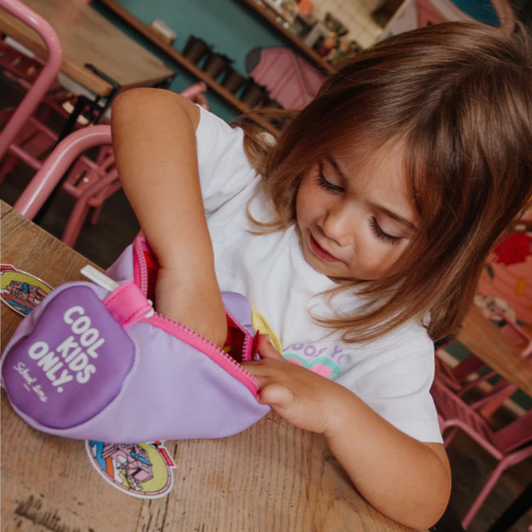 HELLO HOSSY. Mini Mauve Pencil Case