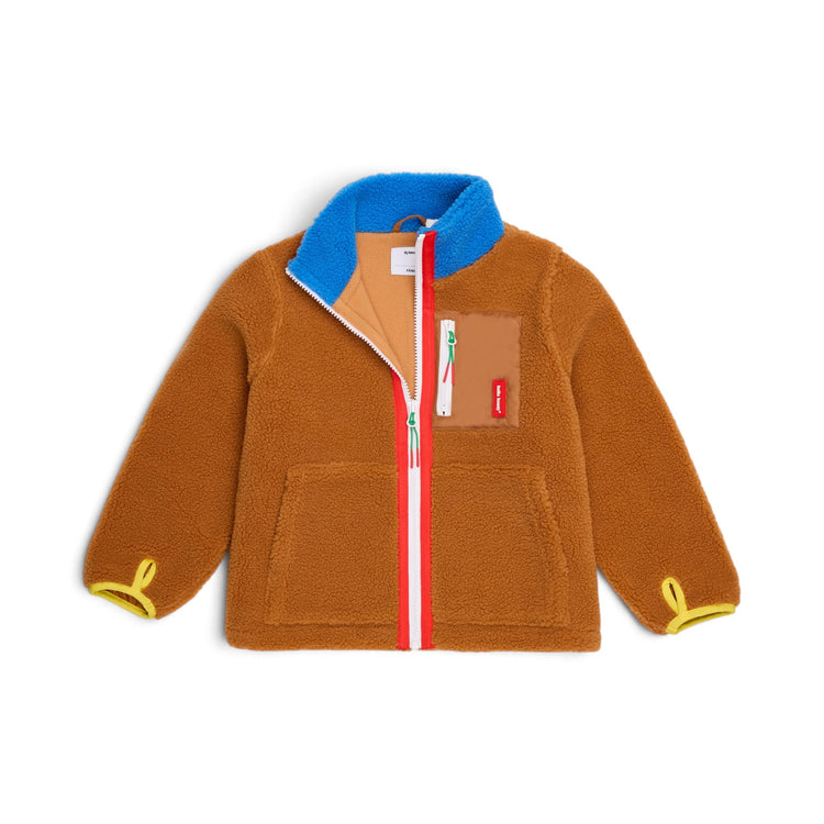 HELLO HOSSY. Παιδικό μπουφάν fleece Blue Camel