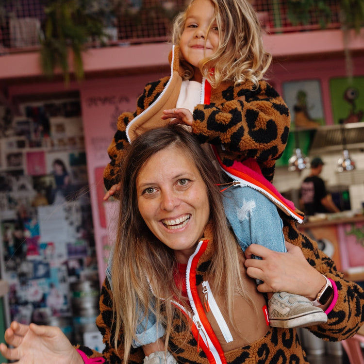 HELLO HOSSY. Παιδικό μπουφάν fleece Leopard