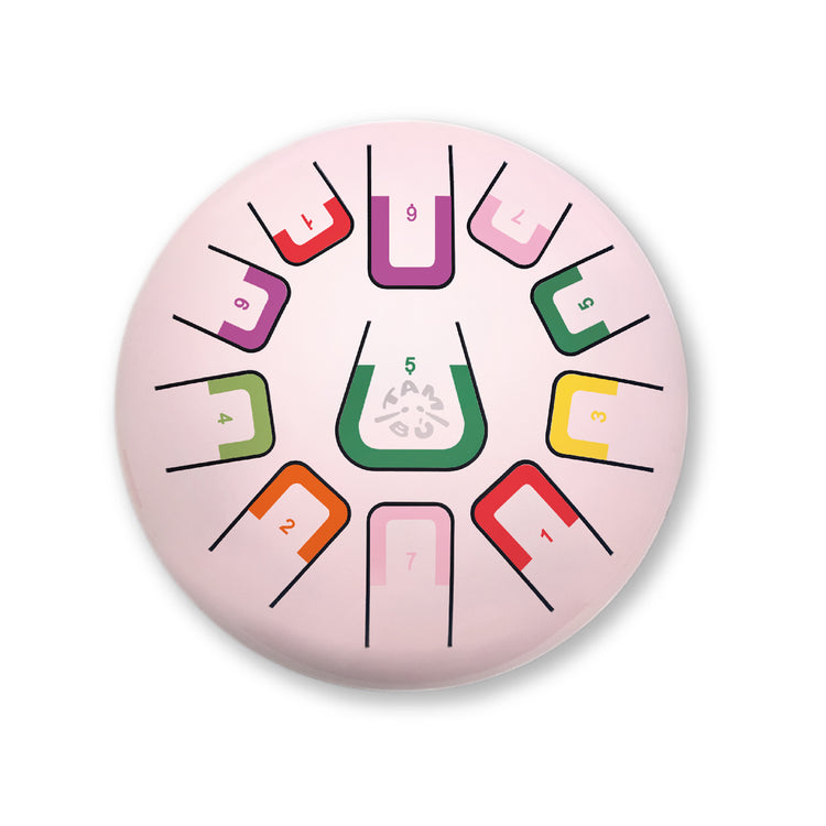 Juegaconmigo. Tambu 8" 11 tones - Coral Reef (Pink)