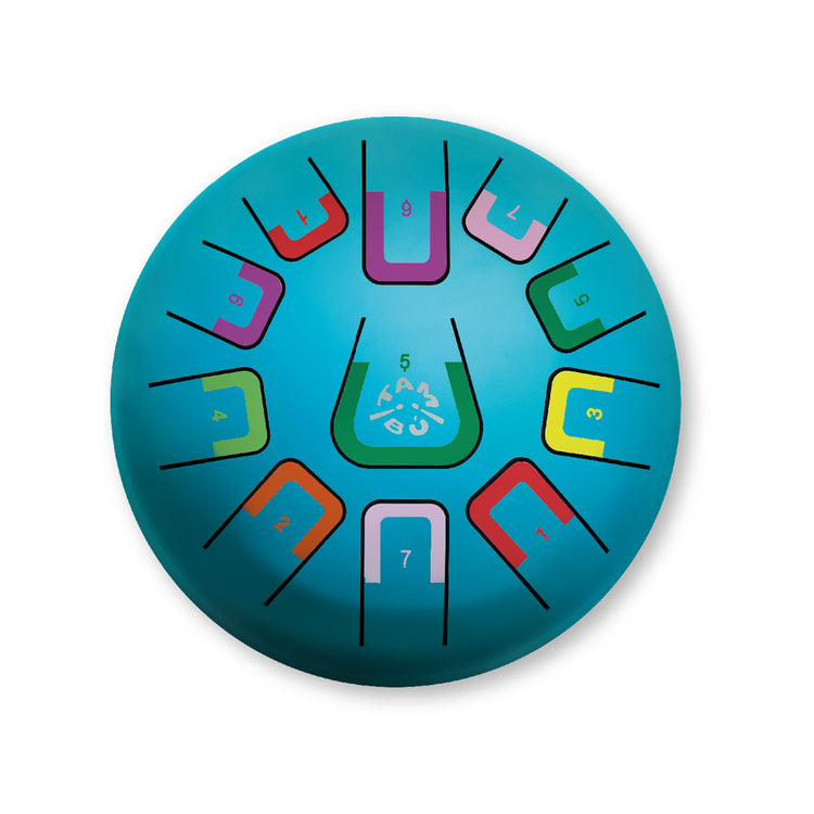 Juegaconmigo. Μεταλλόφωνο Tambu με 11 νότες (Turquoise)