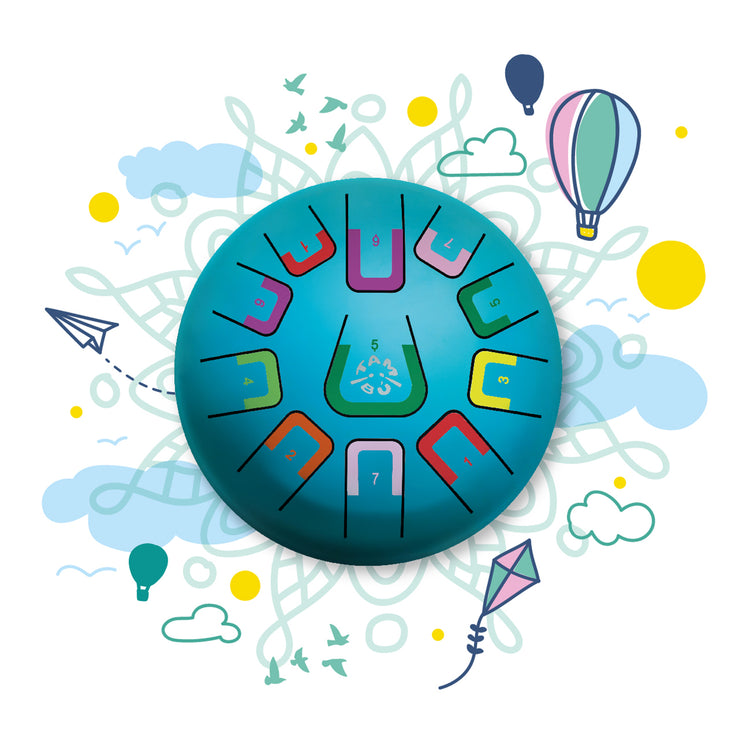 Juegaconmigo. Μεταλλόφωνο Tambu με 11 νότες (Turquoise)